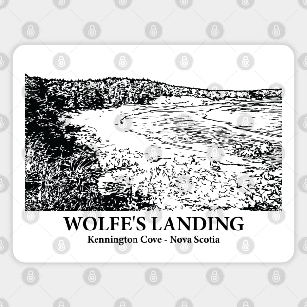 Wolfe's Landing - Kennington Cove NS Magnet by Lakeric